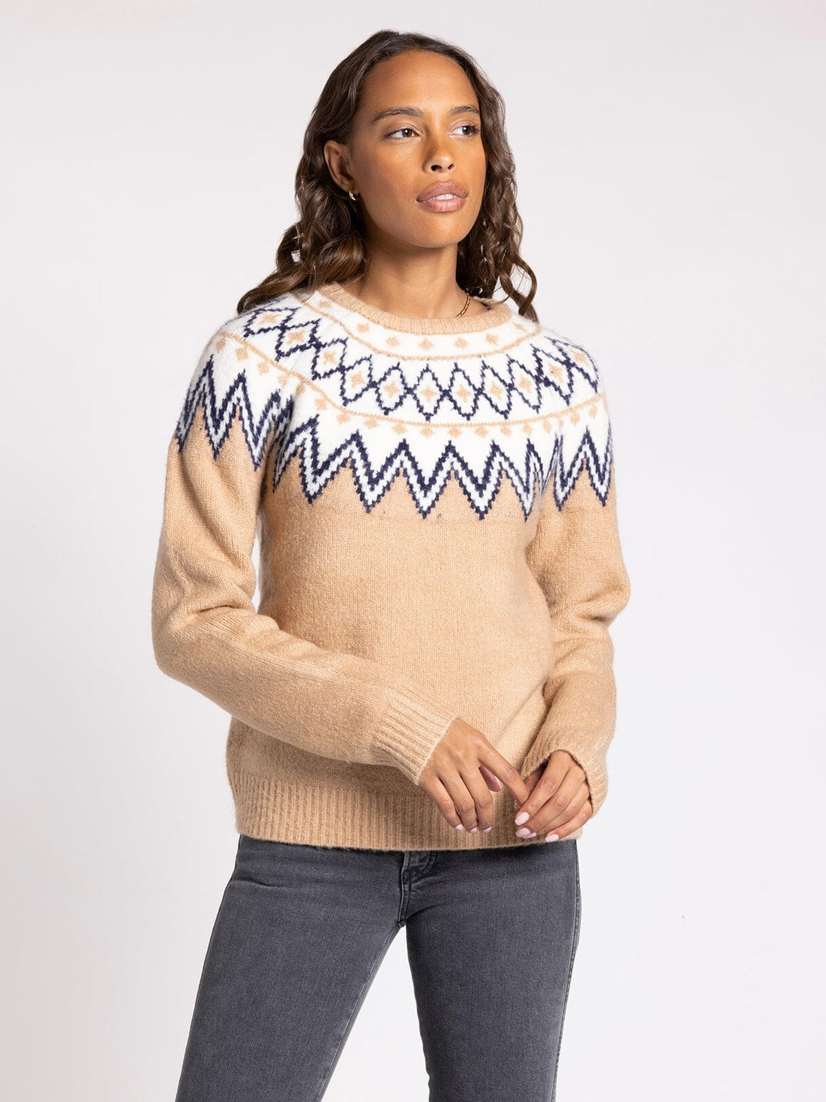 Elena Sweater by Thread & Supply - Bronzy Olive